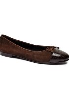 Tory Burch Balerini Cap-Toe | piele întoarsă