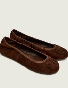 Tory Burch Balerini MINNIE TRAVEL | piele întoarsă