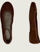 Tory Burch Balerini MINNIE TRAVEL | piele întoarsă