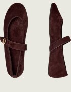 Tory Burch Balerini Romy Mary Jane | piele întoarsă
