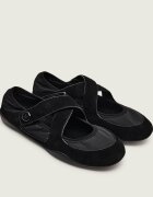 Tory Burch Balerini Romy Sport Mary Jane | piele întoarsă