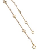 Tory Burch Brățară Kira Pearl Delicate Chain Brclt