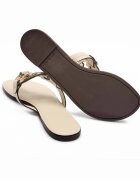 Tory Burch De piele flip flops Metal Miller