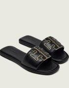 Tory Burch De piele șlapi DOUBLE T SPORT SLIDE
