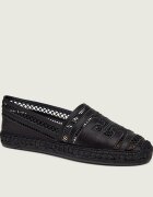 Tory Burch Espadrile Open Weave cu adaos de piele