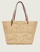 Tory Burch Geantă shopper + borsetă Ella | x Doum cu adaos de piele