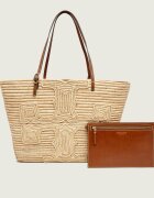 Tory Burch Geantă shopper + borsetă Ella | x Doum cu adaos de piele