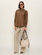 Tory Burch Geantă shopper Romy cu adaos de piele