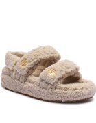 Tory Burch Sandale Kira cu adaos de piele | shearling