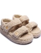 Tory Burch Sandale Kira cu adaos de piele | shearling