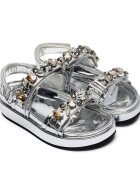 Tory Burch Sandale Kira Embellished cu adaos de piele