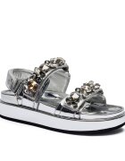 Tory Burch Sandale Kira Embellished cu adaos de piele