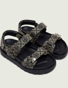 Tory Burch Sandale T MONOGRAM cu adaos de piele