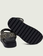 Tory Burch Sandale T MONOGRAM cu adaos de piele