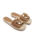 Tory Burch Șlapi WOVEN DOUBLE | piele întoarsă