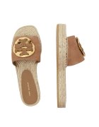 Tory Burch Șlapi WOVEN DOUBLE | piele întoarsă