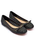 TWINSET Balerini cu adaos de piele