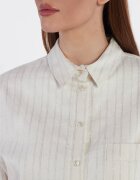 TWINSET Cămașă CAMICIONE | Relaxed fit | cu adaos de in