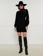 TWINSET Cizme cu toc cu adaos de piele