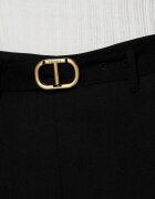 TWINSET Pantaloni | Loose fit cu adaos de lână