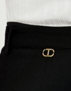 TWINSET Pantaloni | Loose fit cu adaos de lână