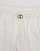 TWINSET Pantaloni scurți | Loose fit | cu adaos de in