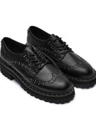 TWINSET Pantofi derby cu adaos de piele