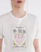 TWINSET Tricou PINK HEART | Regular Fit