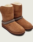 UGG Bocanci Classic Short Crescent | piele întoarsă | wełna | shearling