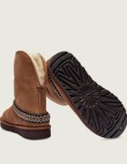 UGG Bocanci Classic Short Crescent | piele întoarsă | wełna | shearling