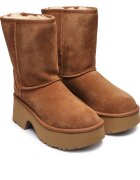 UGG Bocanci Classic Short New Heights | piele întoarsă | lână