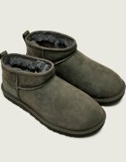 UGG Bocanci Classic Ultra Mini cu adaos de lână | skóra