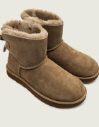 UGG Bocanci W Mini Bailey Bow II | piele întoarsă