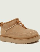 UGG De piele bocanci W ULTRA MINI CRAFTED REGENERATE cu adaos de lână