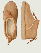 UGG De piele bocanci W ULTRA MINI CRAFTED REGENERATE cu adaos de lână