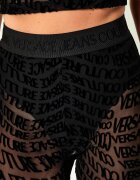 Versace Jeans Couture Colanți TULLE FLOCK LIQUIFY | Slim Fit