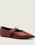 Weekend MaxMara De piele balerini Wkagel Mary Jane