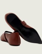 Weekend MaxMara De piele balerini Wkagel Mary Jane