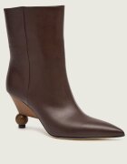 Weekend MaxMara De piele botine cu toc Wkarollio