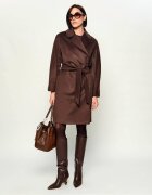 Weekend MaxMara De piele cizme Wkatasca Pasticcino