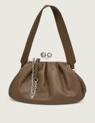Weekend Max Mara De piele geantă pe umăr Cubico Pasticcino