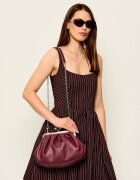 Weekend MaxMara De piele geantă pe umăr Cubico Pasticcino