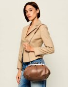 Weekend MaxMara De piele geantă pe umăr Cubico Pasticcino