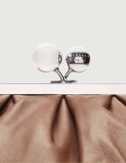 Weekend MaxMara De piele geantă pe umăr Cubico Pasticcino