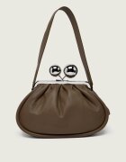 Weekend MaxMara De piele geantă pe umăr Milvanew Pasticcino