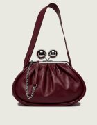 Weekend MaxMara De piele geantă pe umăr Milvanew Pasticcino