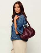 Weekend MaxMara De piele geantă pe umăr Milvanew Pasticcino