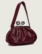 Weekend MaxMara De piele geantă pe umăr Milvanew Pasticcino