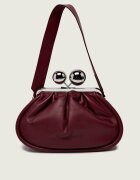 Weekend MaxMara De piele geantă pe umăr Milvanew Pasticcino