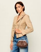 Weekend MaxMara De piele geantă pe umăr Prati Pasticcino